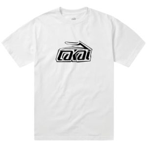 Lakai Fragment Logo Short Sleeve Tee White | Fragment Clothing Streetwear - View 2