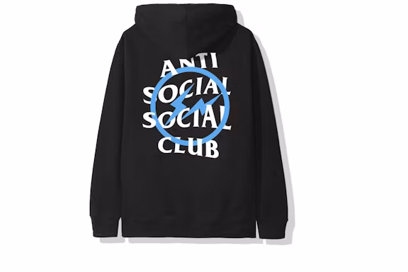 Anti-Social-Social-Club-x-Fragment-Blue-Bolt-Hoodie-Black-2 Anti Social Social Club x Fragment Blue Bolt Hoodie Black 2 | Fragment Clothing Streetwear
