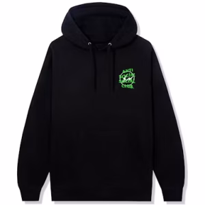 Anti Social Social Club x Fragment Precious Petals Hoodie FW22 Black Green 2 | Fragment Clothing Streetwear