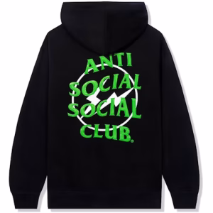Anti Social Social Club x Fragment Precious Petals Hoodie FW22 Black Green | Fragment Clothing Streetwear