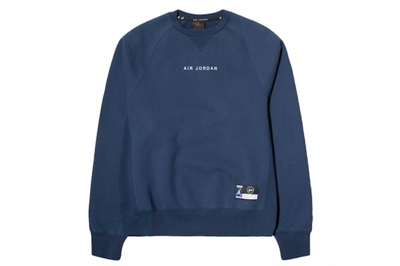 Jordan-x-Fragment-Crewneck-Sweatshirt-Navy-Sport-Royal-White Jordan x Fragment Crewneck Sweatshirt Navy Sport Royal White | Fragment Clothing Streetwear