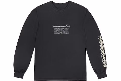 Travis Scott Cactus Jack x Fragment Manifest Long Sleeve Tee Travis Scott Cactus Jack x Fragment Manifest Long Sleeve Tee | Fragment Clothing Streetwear