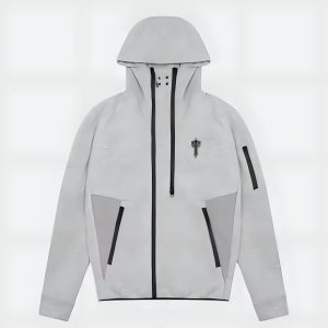 Trapstar Irongate Ninja T Fleece Track Top Marl Grey