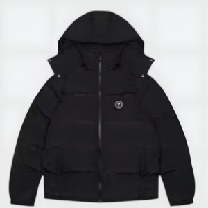 Trapstar Irongate Detachable Hooded Puffer Jacket Black