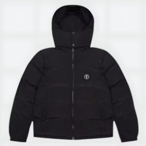 Trapstar Irongate Detachable Hooded Puffer Jacket Black | Fragment Clothing Streetwear - View 2