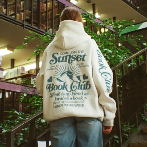 Book Club Oversized Lux Dandy Gray Hoodie | Fragment Clothing Streetwear