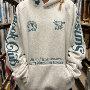 Book Club Oversized Lux Dandy Gray Hoodie | Fragment Clothing Streetwear - View 2