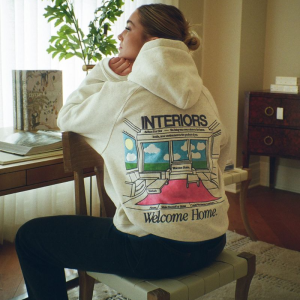 Dandy Interiors Luxury Oversized Hoodie in Gray | Fragment Clothing Streetwear