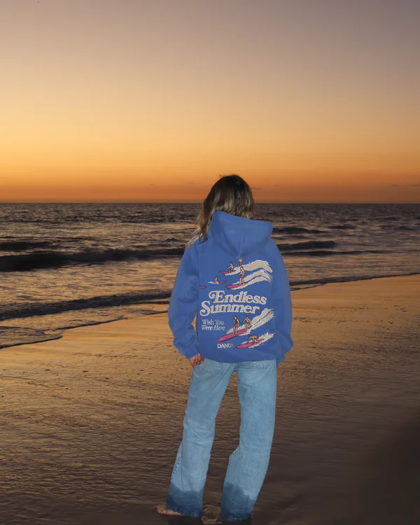 Endless Summer Oversized Lux Hoodie in Vintage Washed Blue Endless Summer Oversized Lux Hoodie in Vintage Washed Blue | Fragment Clothing Streetwear