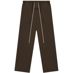 Fear of God Essentials Bonded Nylon Utility Pant Brown | Fragment Clothing Streetwear