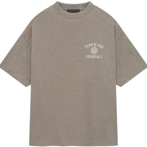 Fear of God Essentials Jersey Crewneck Tee Heather Gray | Fragment Clothing Streetwear - View 3