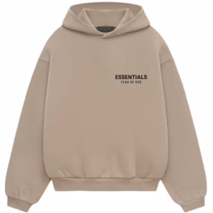Fear of God Essentials Kids Fleece Hoodie Desert Sand (1) | Fragment Clothing Streetwear