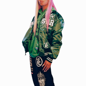 Hellstar Capsule 7 Varsity Jacket Green | Fragment Clothing Streetwear - View 2