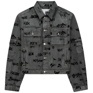 Sex Aop Foil Trucker Jacket