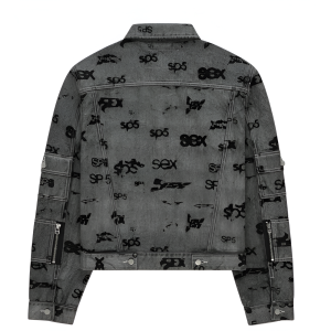 Sex Aop Foil Trucker Jacket | Fragment Clothing - View 2