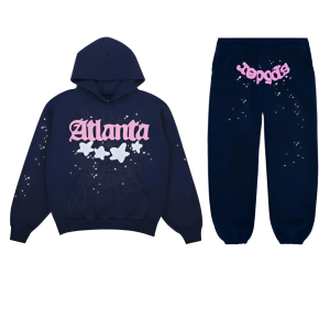 Sp5der Atlanta Tracksuit Navy (1) | Fragment Clothing Streetwear