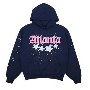 Sp5der Atlanta Tracksuit Navy (3) | Fragment Clothing Streetwear