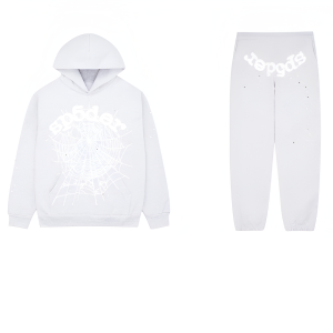 Sp5der OG Web Tracksuit Heather Grey | Fragment Clothing Streetwear