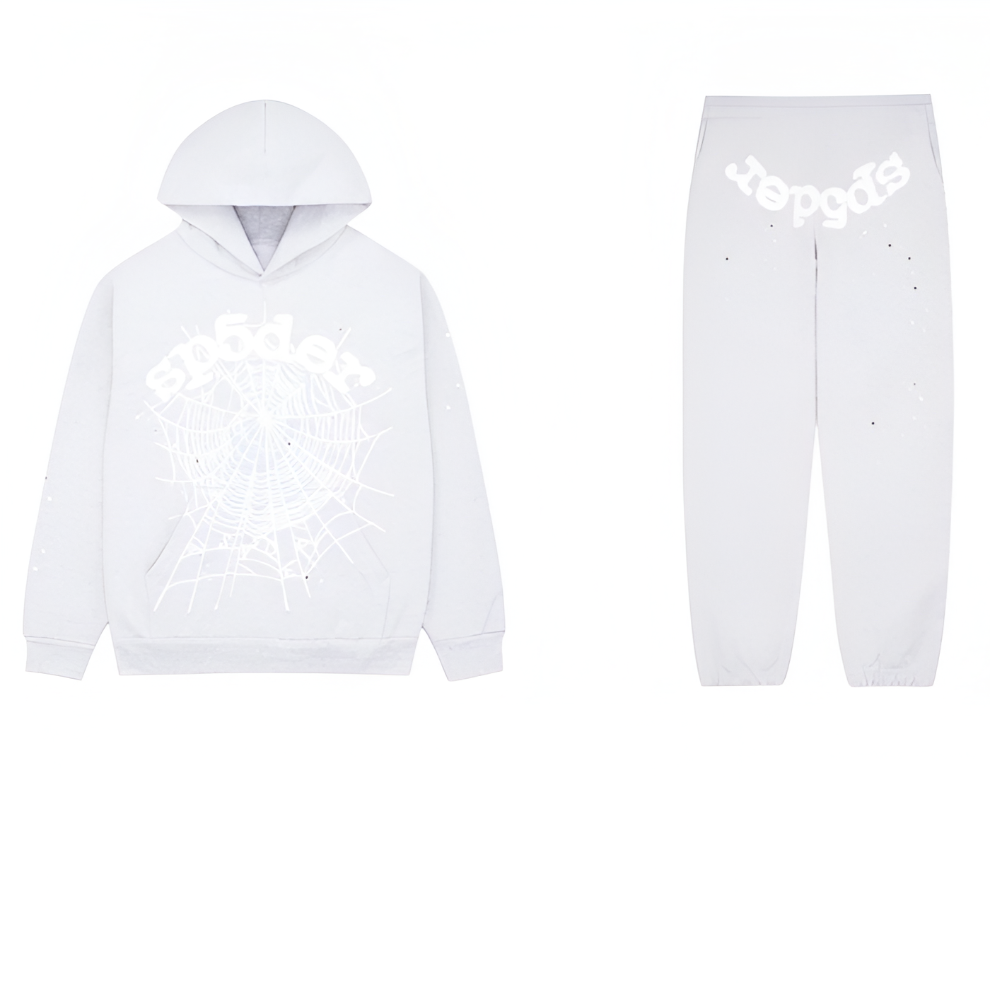 Sp5der OG Web Tracksuit Heather Grey Sp5der OG Web Tracksuit Heather Grey | Fragment Clothing Streetwear