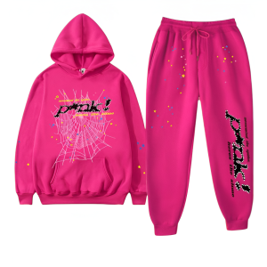 Sp5der PNK Tracksuit Pink | Fragment Clothing Streetwear
