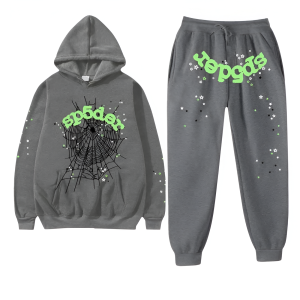Sp5der Wait Web Tracksuit Slate Grey | Fragment Clothing Streetwear