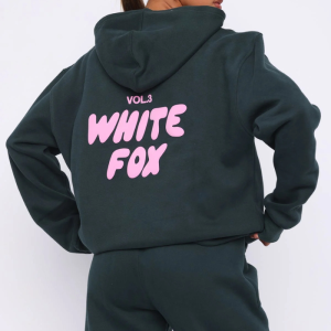 Offstage Oversized Hoodie in Pine Cozy Relaxed Fit Pullover | Fragment Clothing - View 3