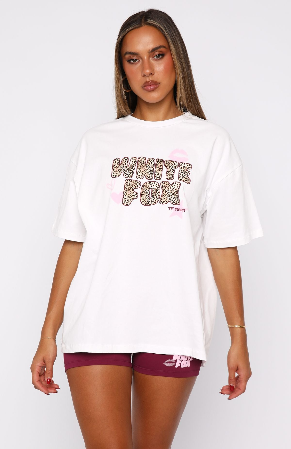 11th Street She's So Lucky Oversized Tee Leopard Splice (4) 11th Street She's So Lucky Oversized Tee Leopard Splice (4) | Fragment Clothing