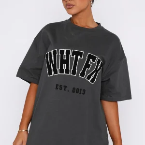 Give It Away Oversized Tee Charcoal | Fragment Clothing - View 3