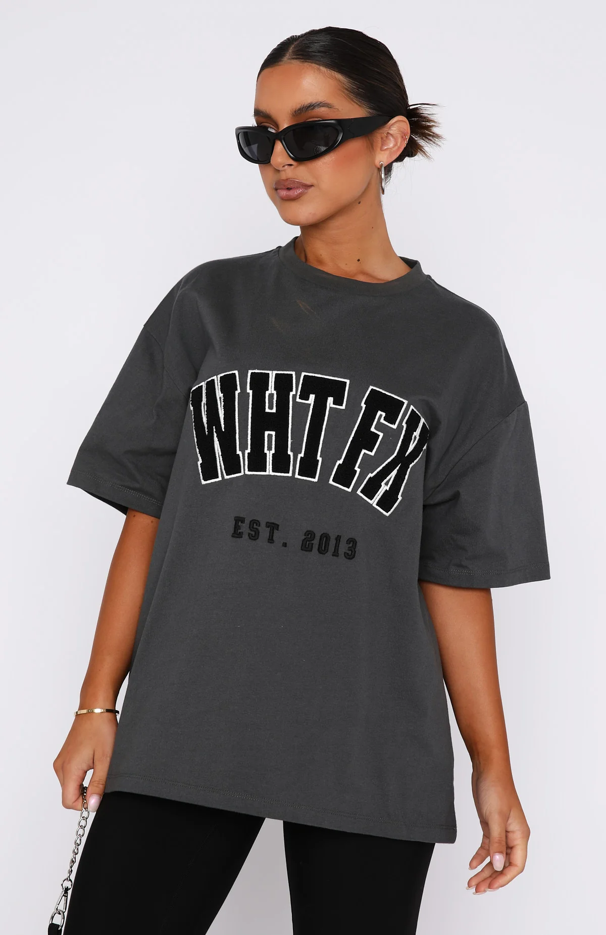 17.11.2214861_1024x1024@2x.progressive Give It Away Oversized Tee Charcoal | Fragment Clothing - View 3