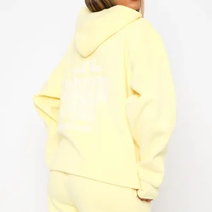 With Love Always Oversized Hoodie Lemon | Fragment Clothing - View 2