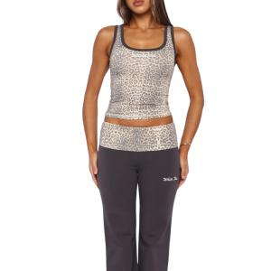 Women’s Sleeveless Leopard Print My Own Sunshine Graphic Tank Top | Fragment Clothing - View 2