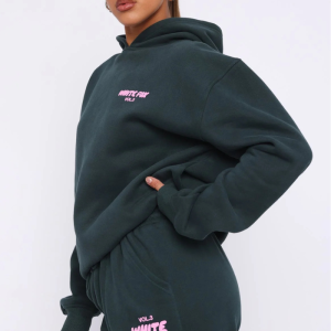 Offstage Oversized Hoodie in Pine Cozy Relaxed Fit Pullover | Fragment Clothing - View 2