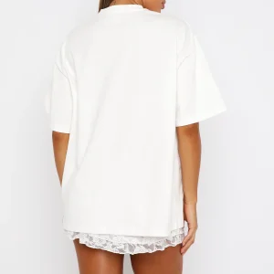 With Love In The Moment Oversized Tee White | Fragment Clothing - View 2