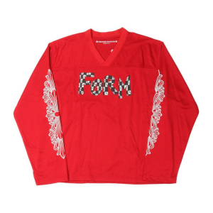 Chrome Hearts Matty Boy Form Team Mesh L/S Jersey Red | Fragment Clothing