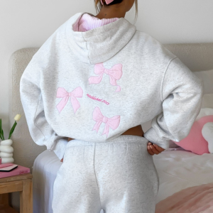 Daydreamers Madeline Oversized Hoodie in Grey Marle Cozy Relaxed Fit | Fragment Clothing - View 2
