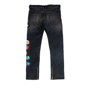 The Vlone 8 Bvll washed Black Denim Jeans | Fragment Clothing - View 2