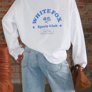Little Bit Loud Oversized Long Sleeve Tee White | Fragment Clothing - View 2