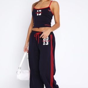 All Star Season Track Pants Navy (2) | Fragment Clothing