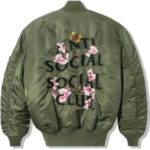 Anti Social Social Club Alpha Industries x ASSC MA 1 Jacket Sage | Fragment Clothing Streetwear