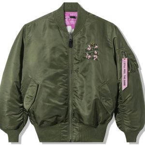 Anti Social Social Club Alpha Industries x ASSC MA 1 Jacket Sage 2 | Fragment Clothing Streetwear