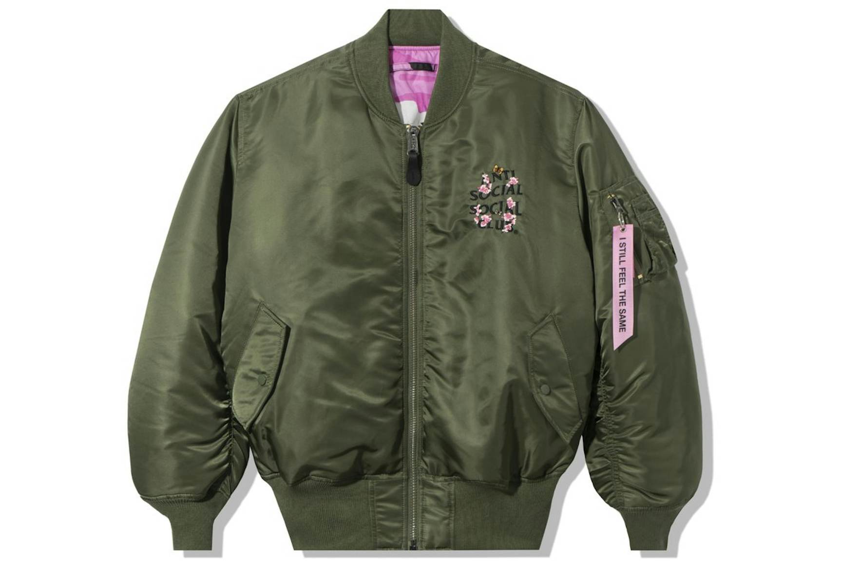 Anti-Social-Social-Club-Alpha-Industries-x-ASSC-MA-1-Jacket-Sage-2 Anti Social Social Club Alpha Industries x ASSC MA 1 Jacket Sage 2 | Fragment Clothing Streetwear