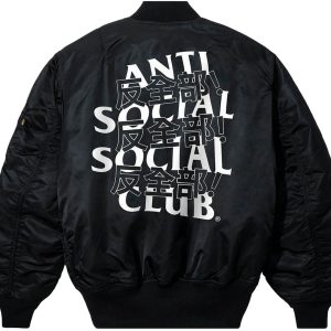 Anti Social Social Club Kaburosai Jacket Black 2 | Fragment Clothing Streetwear