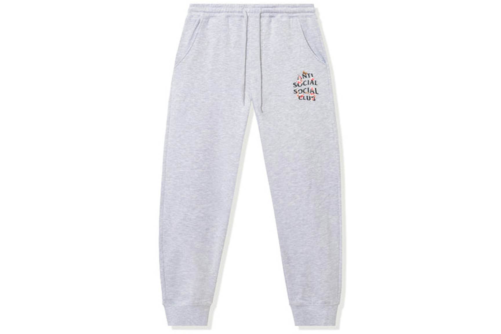 Anti-Social-Social-Club-Kkoch-Sweatpants-Heather-Grey Anti Social Social Club Kkoch Sweatpants Heather Grey | Fragment Clothing Streetwear