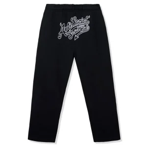 Anti Social Social Club Script Club Pant in Black (1) | Fragment Clothing