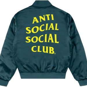Anti Social Social Club Strange Days Bomber Jacket Teal (1) | Fragment Clothing Streetwear