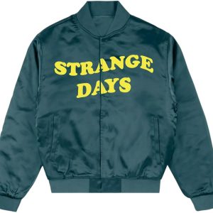 Anti Social Social Club Strange Days Bomber Jacket Teal (2) | Fragment Clothing Streetwear