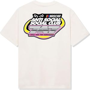 Anti Social Social Club Unisex Adult Assc X Nascar 747 Tee White | Fragment Clothing Streetwear - View 2
