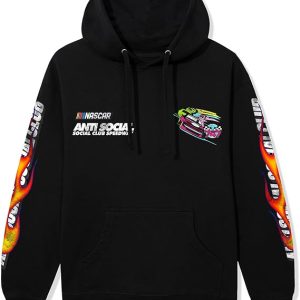 Anti Social Social Club Unisex Adult Assc X Nascar Daytona Hoodie black (1) | Fragment Clothing Streetwear