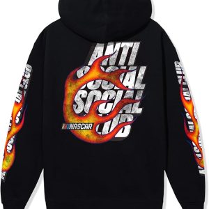 Anti Social Social Club Unisex Adult Assc X Nascar Daytona Hoodie black (2) | Fragment Clothing Streetwear