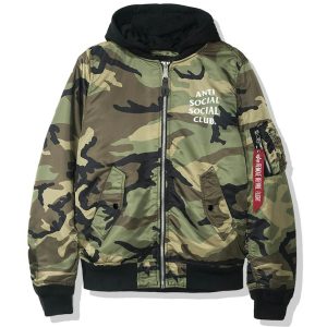Anti Social Social Club Urus MA1 Jacket Camo 2 | Fragment Clothing Streetwear